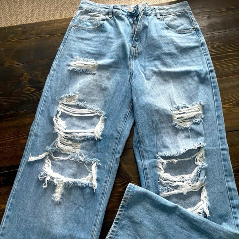 Wide leg Refuge denim jean, size 5